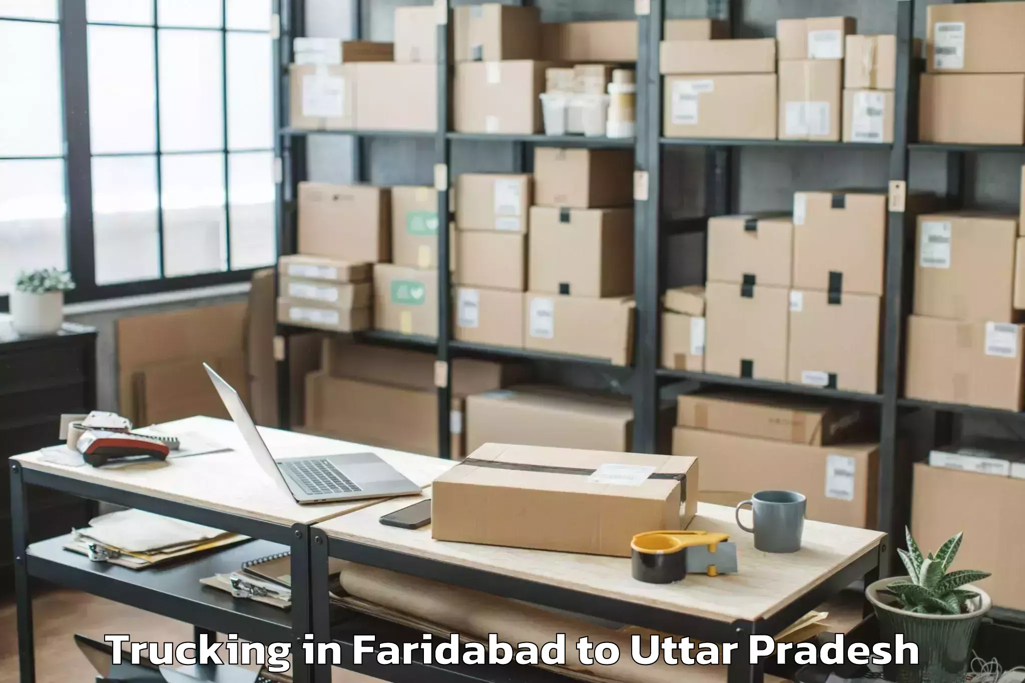 Easy Faridabad to Gyanpur Trucking Booking